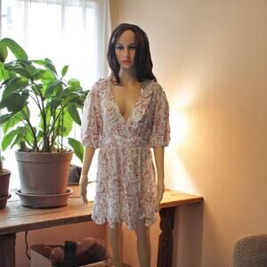 Silk Paisley Wrap Dress - Elegant Romantic Style